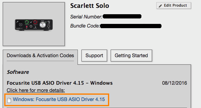 download focusrite usb asio driver