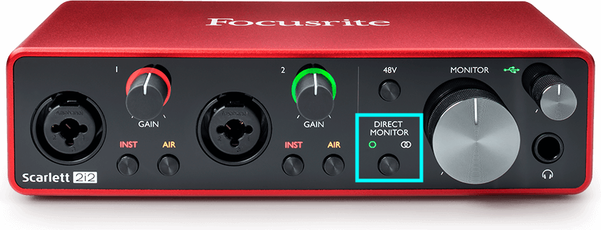 Scarlett 第1、第2、第3世代 ダイレクトモニター – Focusrite