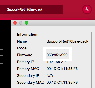 RedNet Control Toolsメニュー