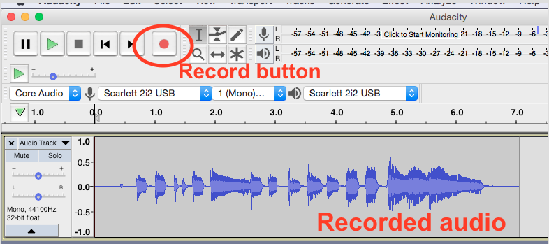 audacity record youtube mac