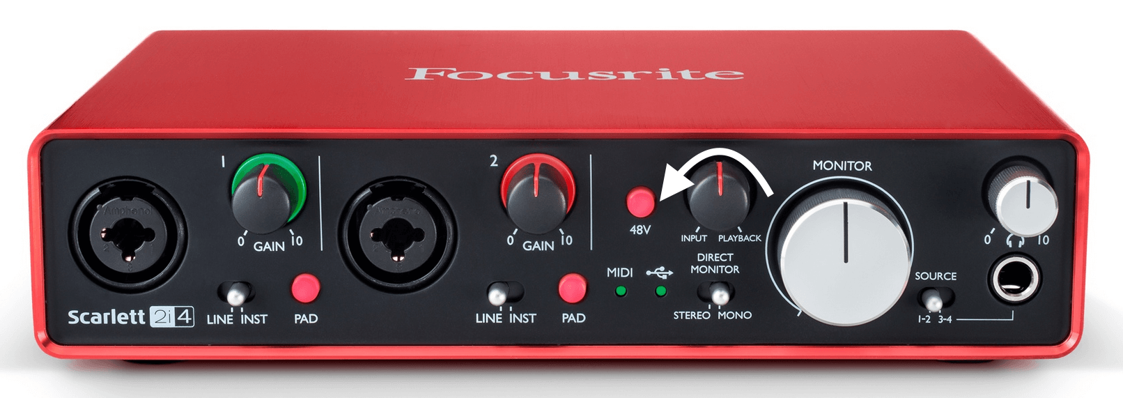 Scarlett 2i4 Direct Monitor – Focusrite