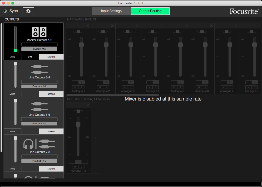 focusrite-control-mixer-is-disabled-at-this-sample-rate-focusrite
