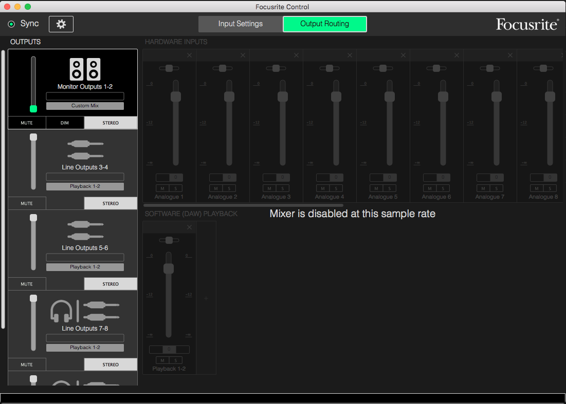 Focusrite control output routing is not supported on this device на windows 7 что делать