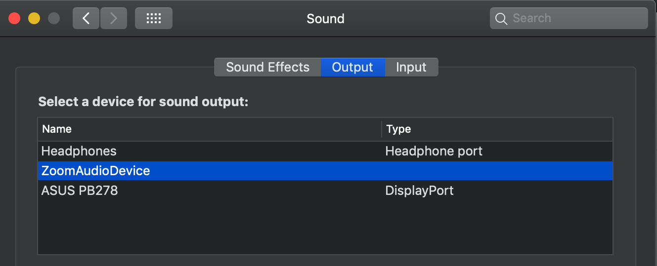 install zoom audio device mac