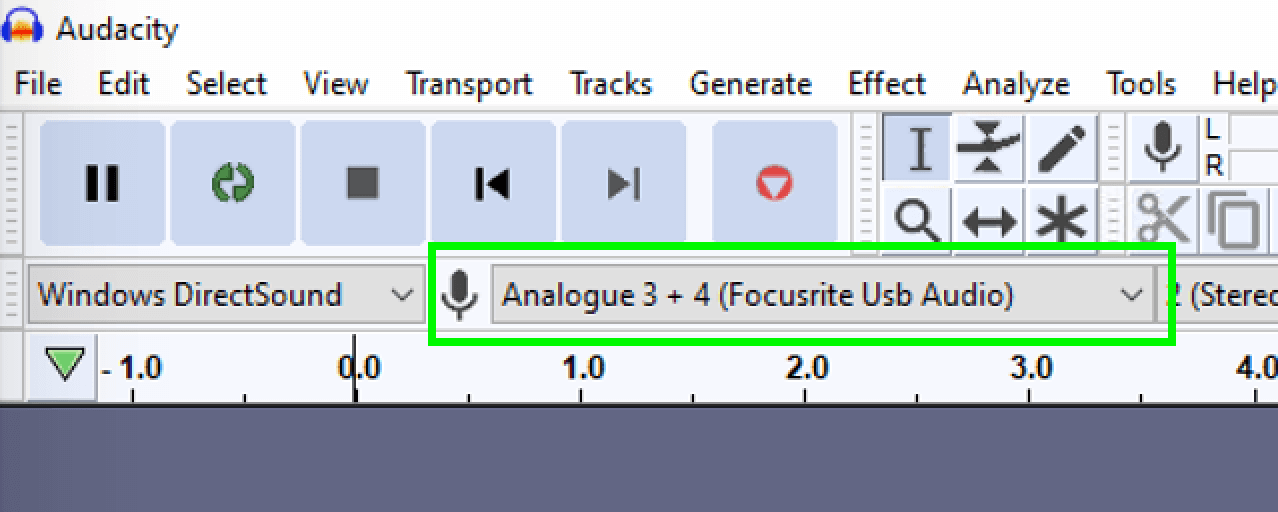 set up outputs for focusrite usb asio