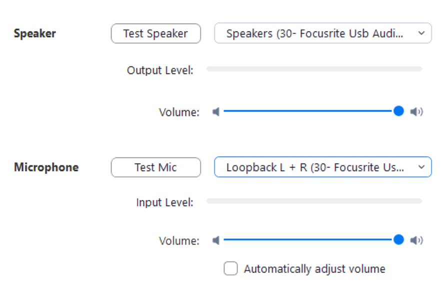 focusrite usb asio output 3