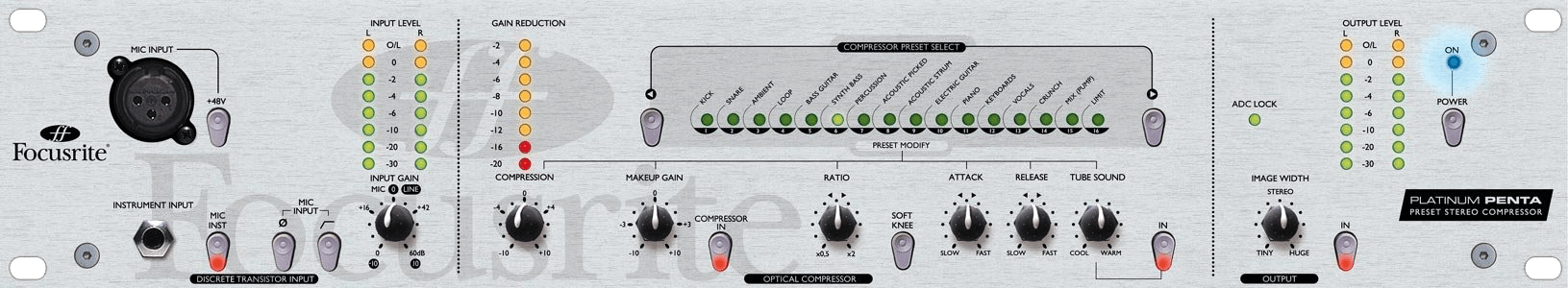 Platinum Penta | Compressor Attack & Release Values – Focusrite