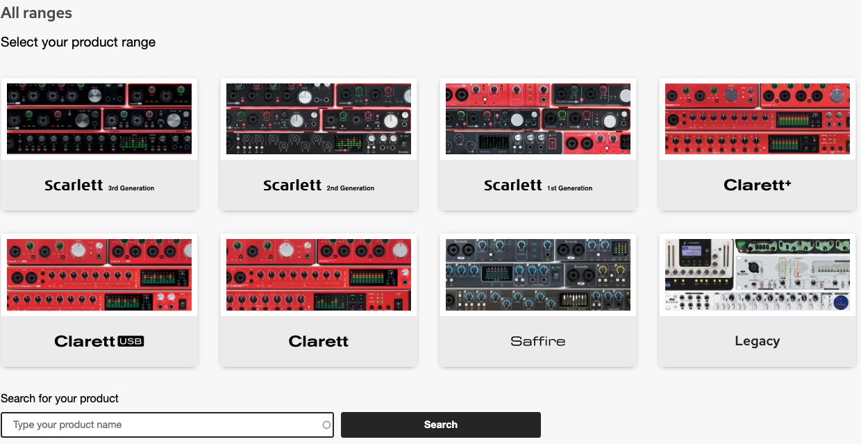 Download Focusrite interface drivers Focusrite