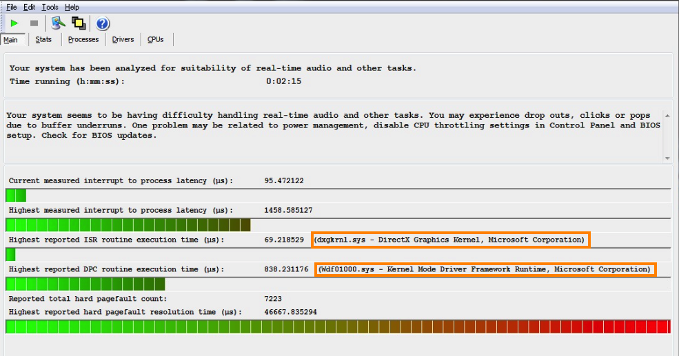 Troubleshooting DPC latency Focusrite